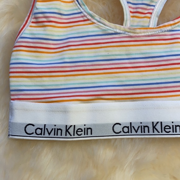 Calvin Klein unlined cotton bralette size S - Picture 7 of 8